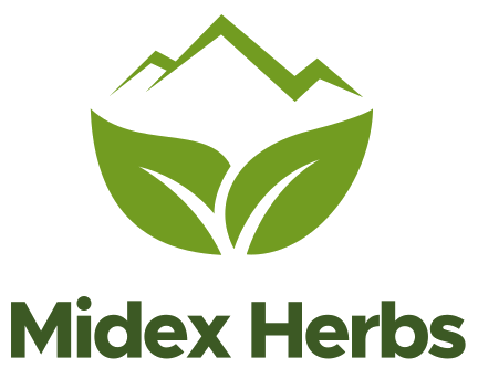Midex Herbs zioła i przyprawy. Logo firmy.